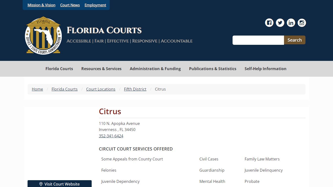 Citrus - Florida Courts